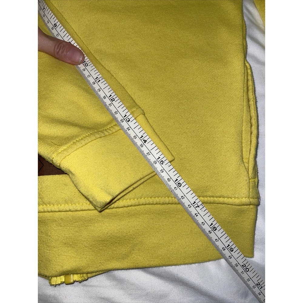 Pokemon Pikachu Face Hoodie Size Small Youth Sweatshirt Zipper Front Yellow - Picture 13 of 13